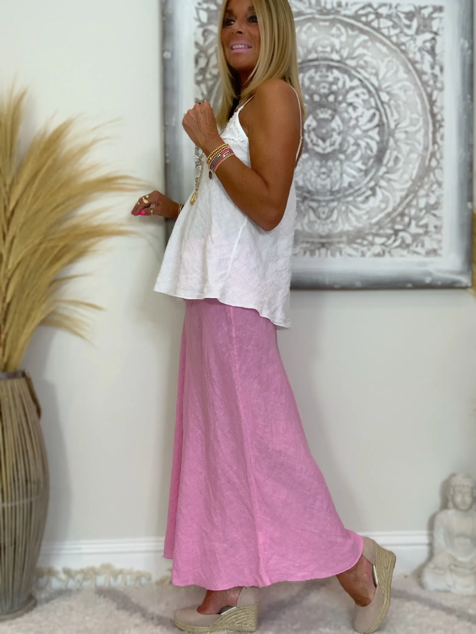 Linen Maxi Skirt