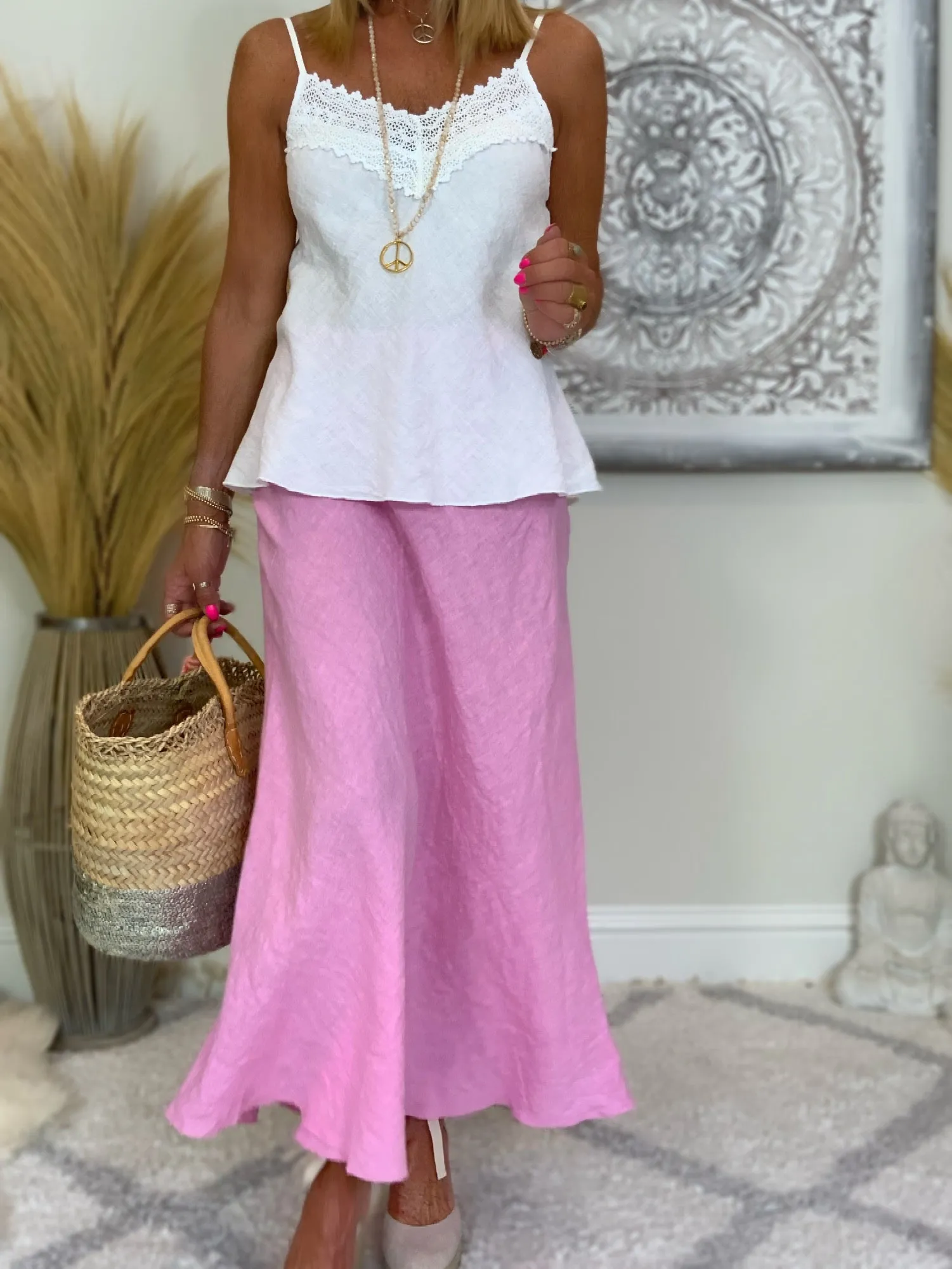 Linen Maxi Skirt