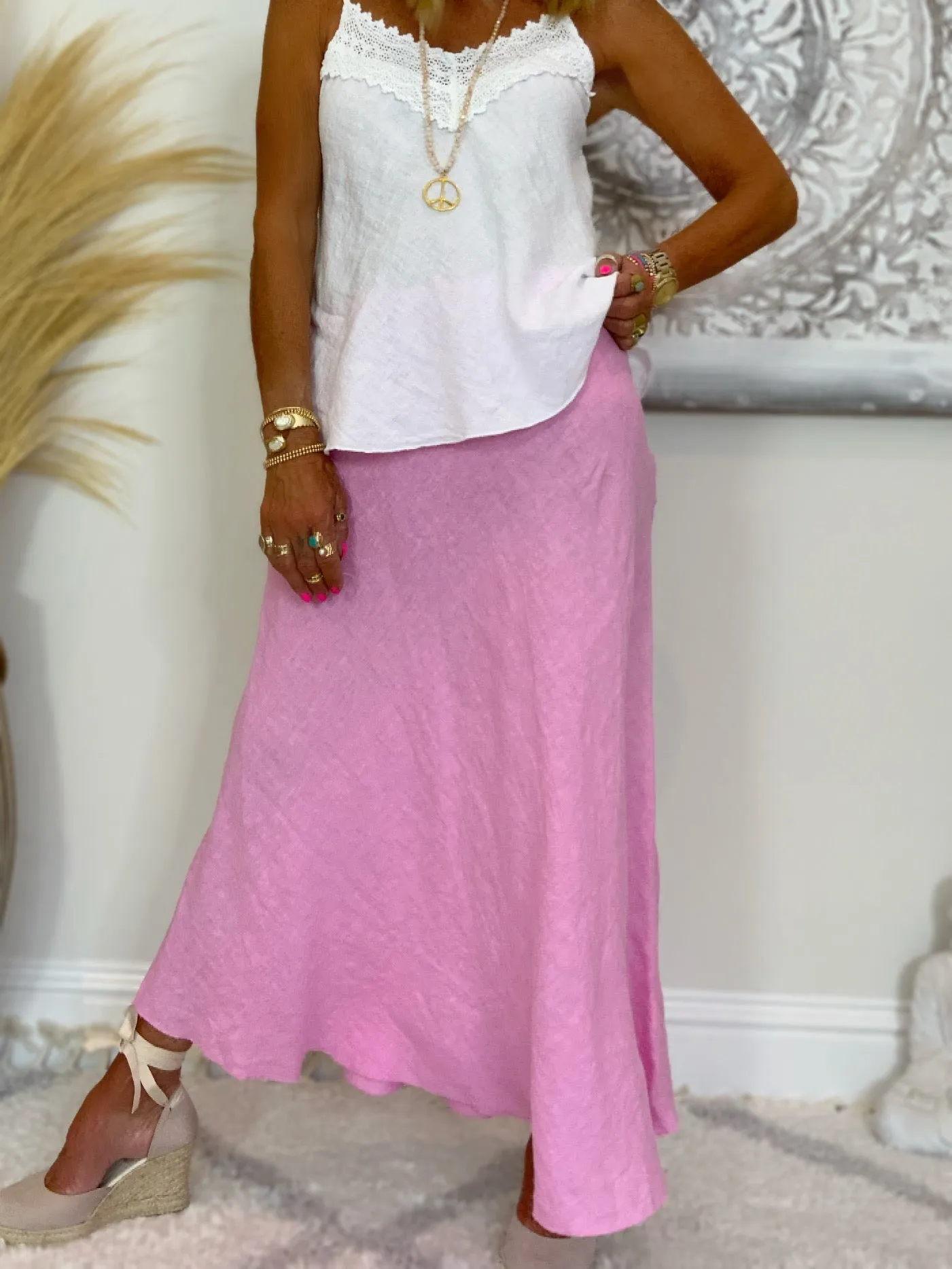 Linen Maxi Skirt