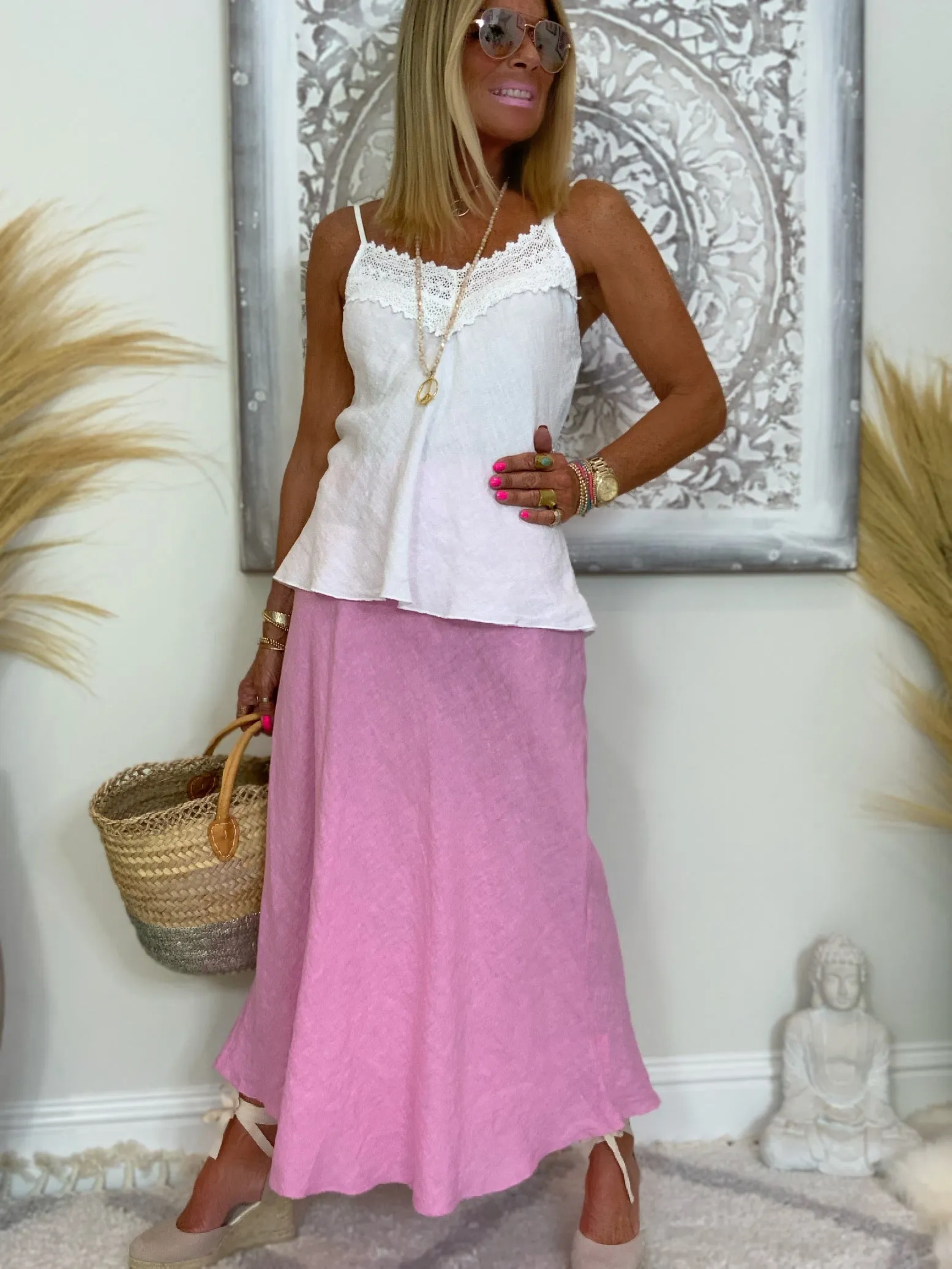 Linen Maxi Skirt