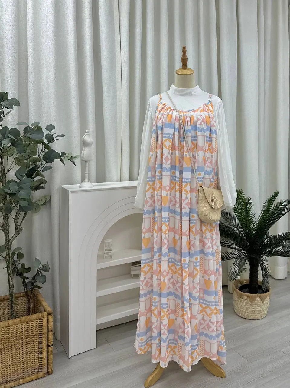 Lisa Slip On Dress - Geometry Edit