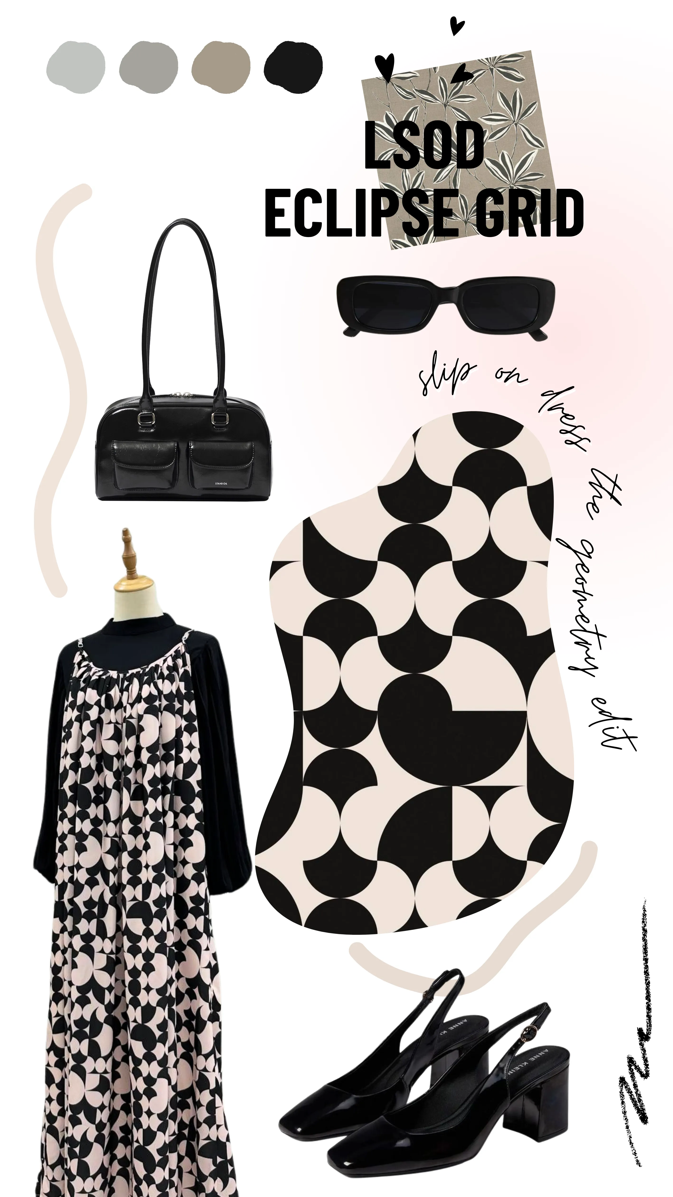 Lisa Slip On Dress - Geometry Edit