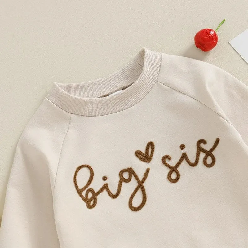 Long Sleeve Big Sis Toddler Sweatshirt