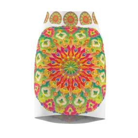 Mandala Pencil Skirt - Vibrant Boho Style