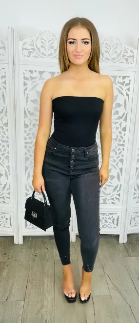 ME! Black Tube Basic Bodysuit