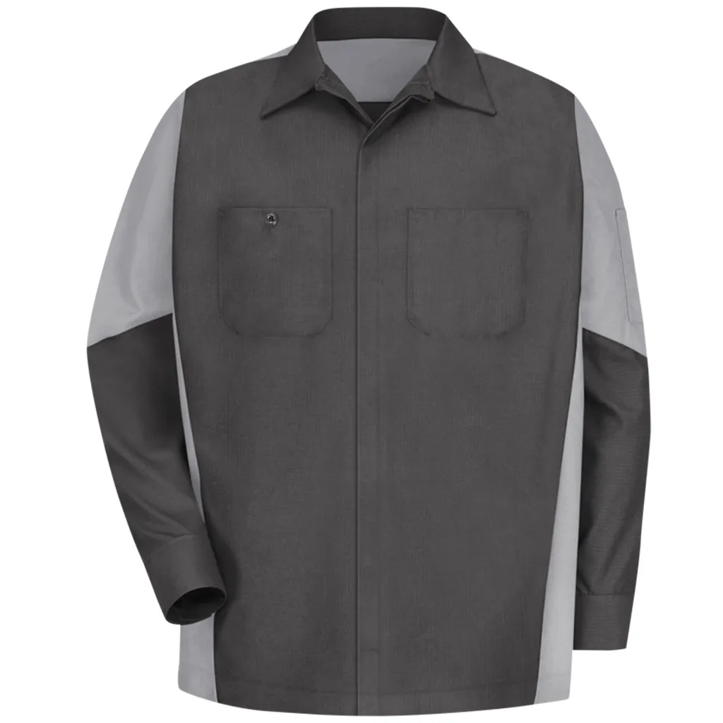 Men's Long Sleeve Two-Tone Crew Shirt
