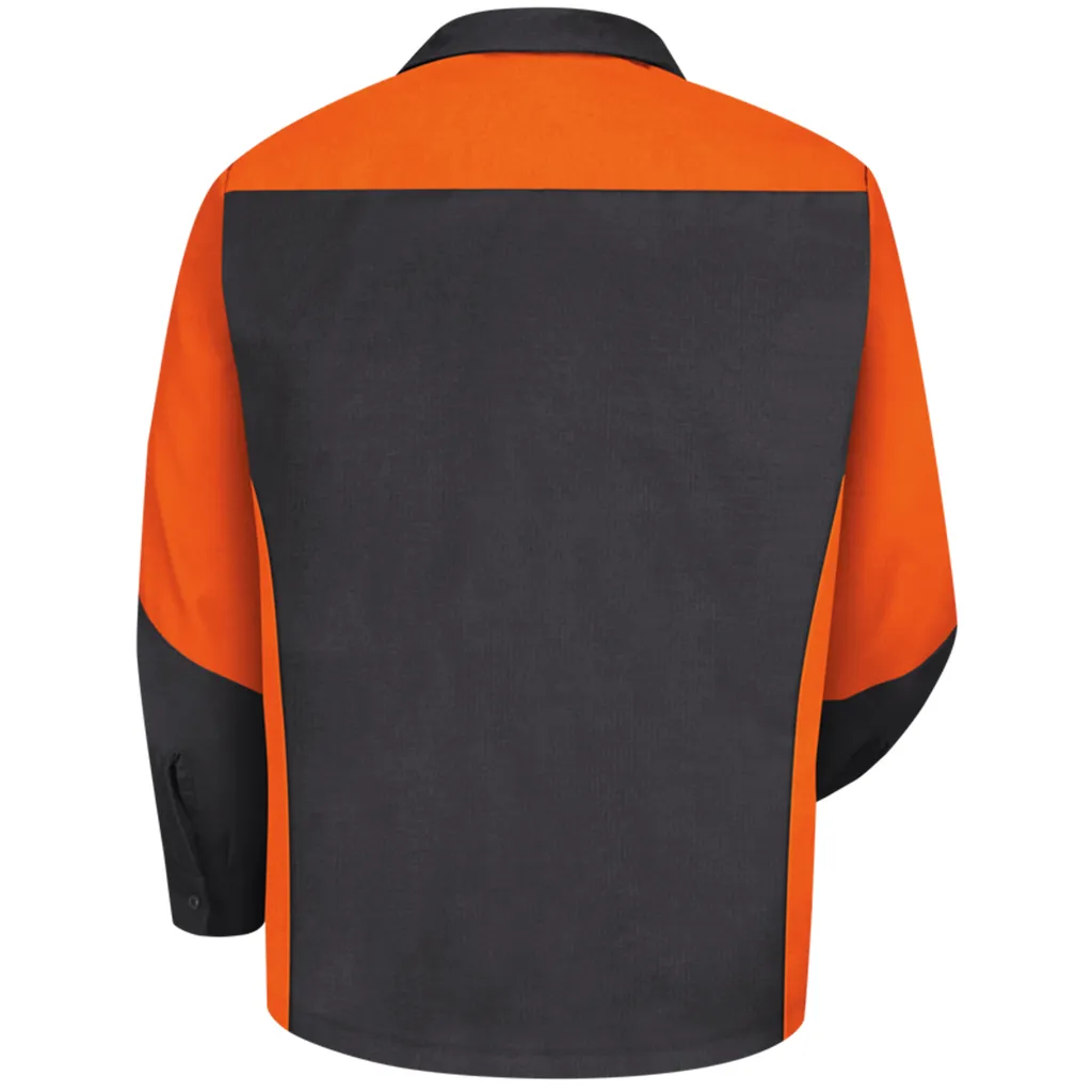 Men's Long Sleeve Two-Tone Crew Shirt