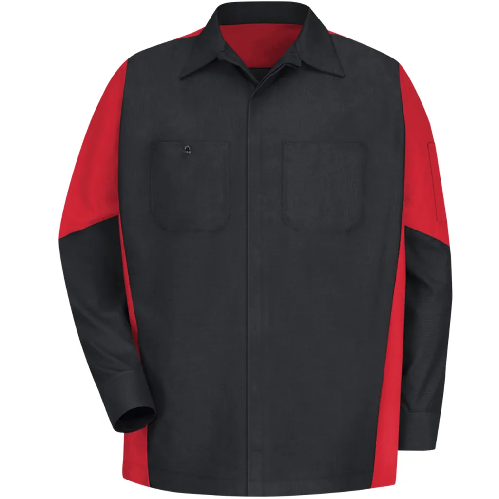 Men's Long Sleeve Two-Tone Crew Shirt