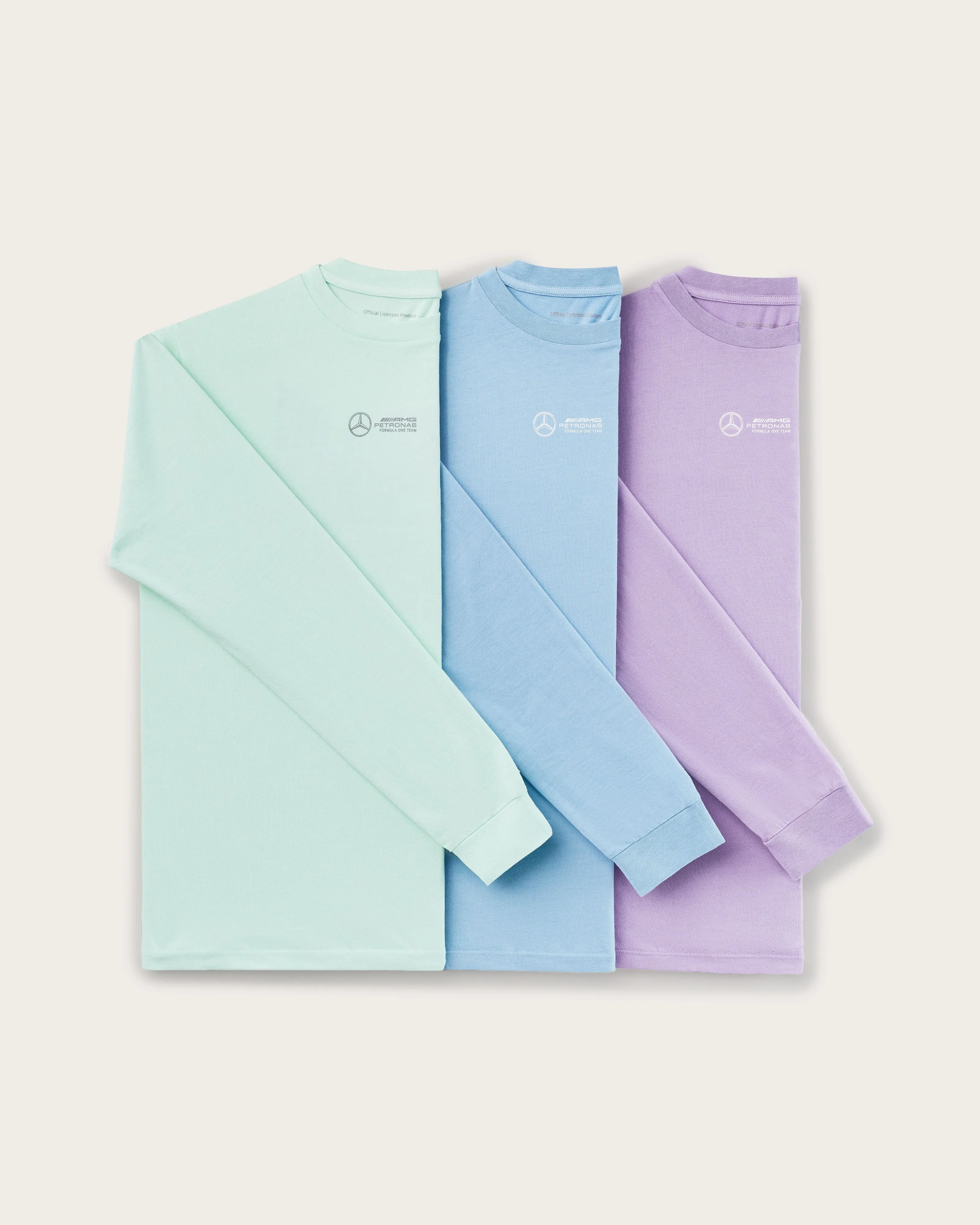 Mens Longsleeve Retro Tee Mint