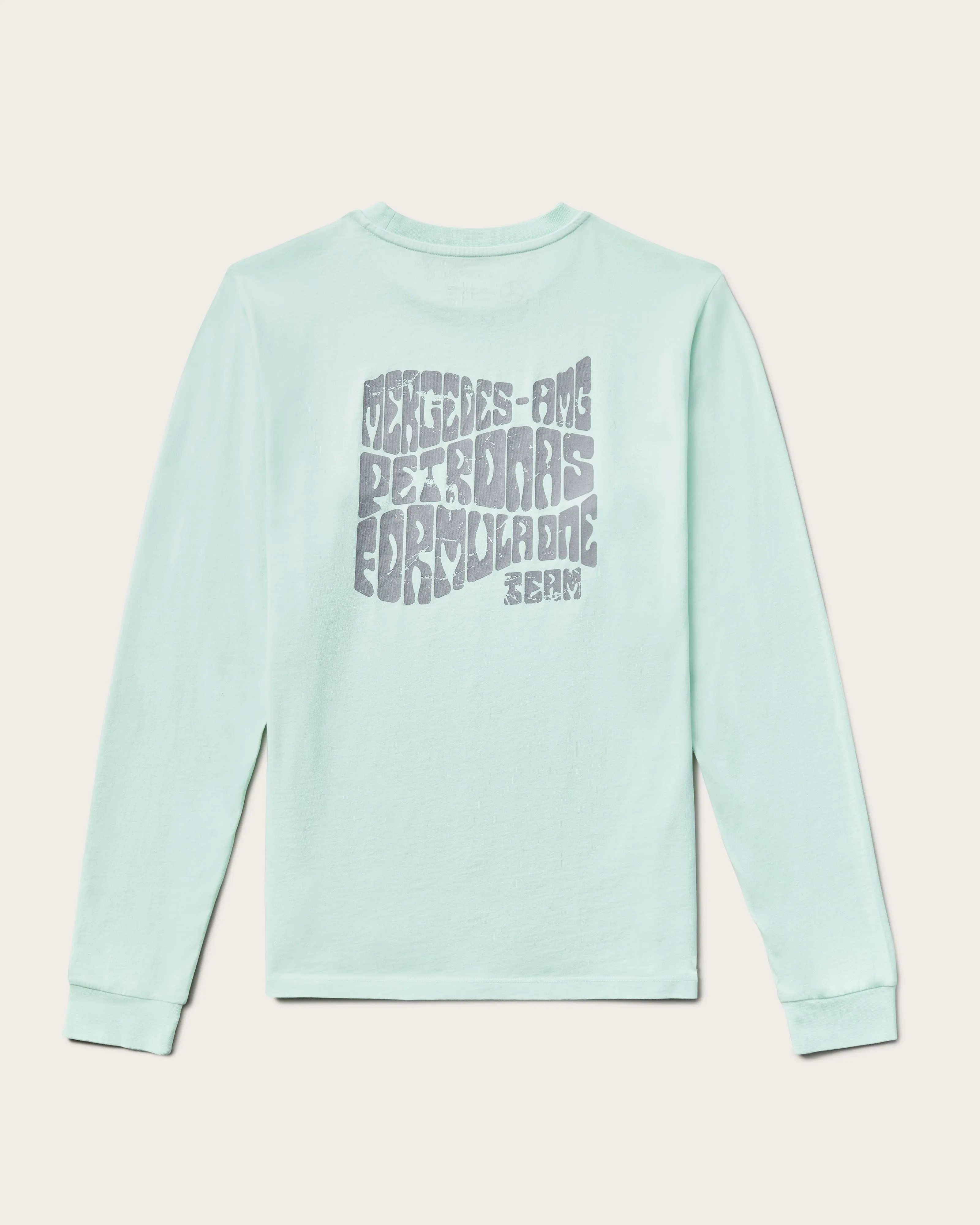 Mens Longsleeve Retro Tee Mint