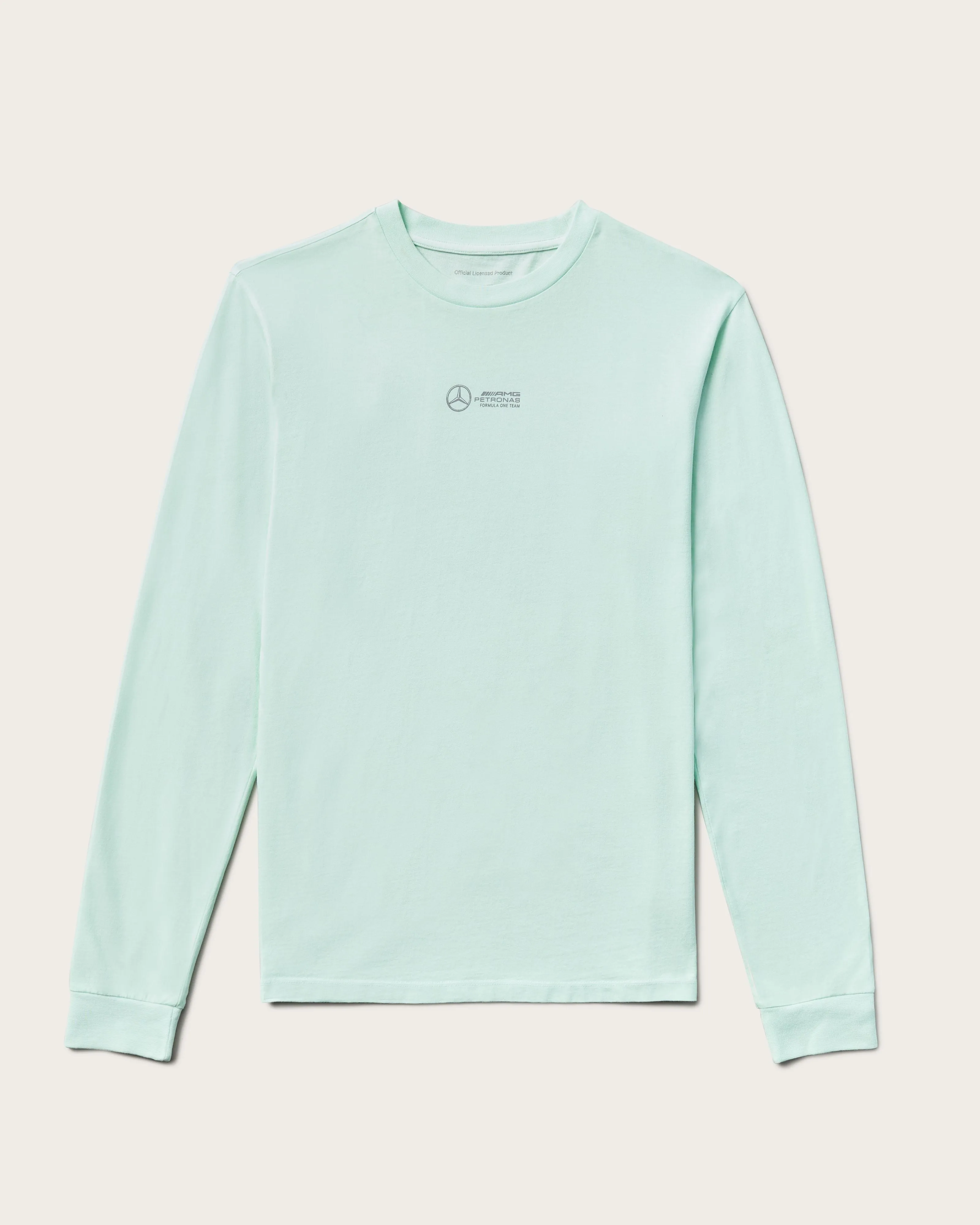 Mens Longsleeve Retro Tee Mint