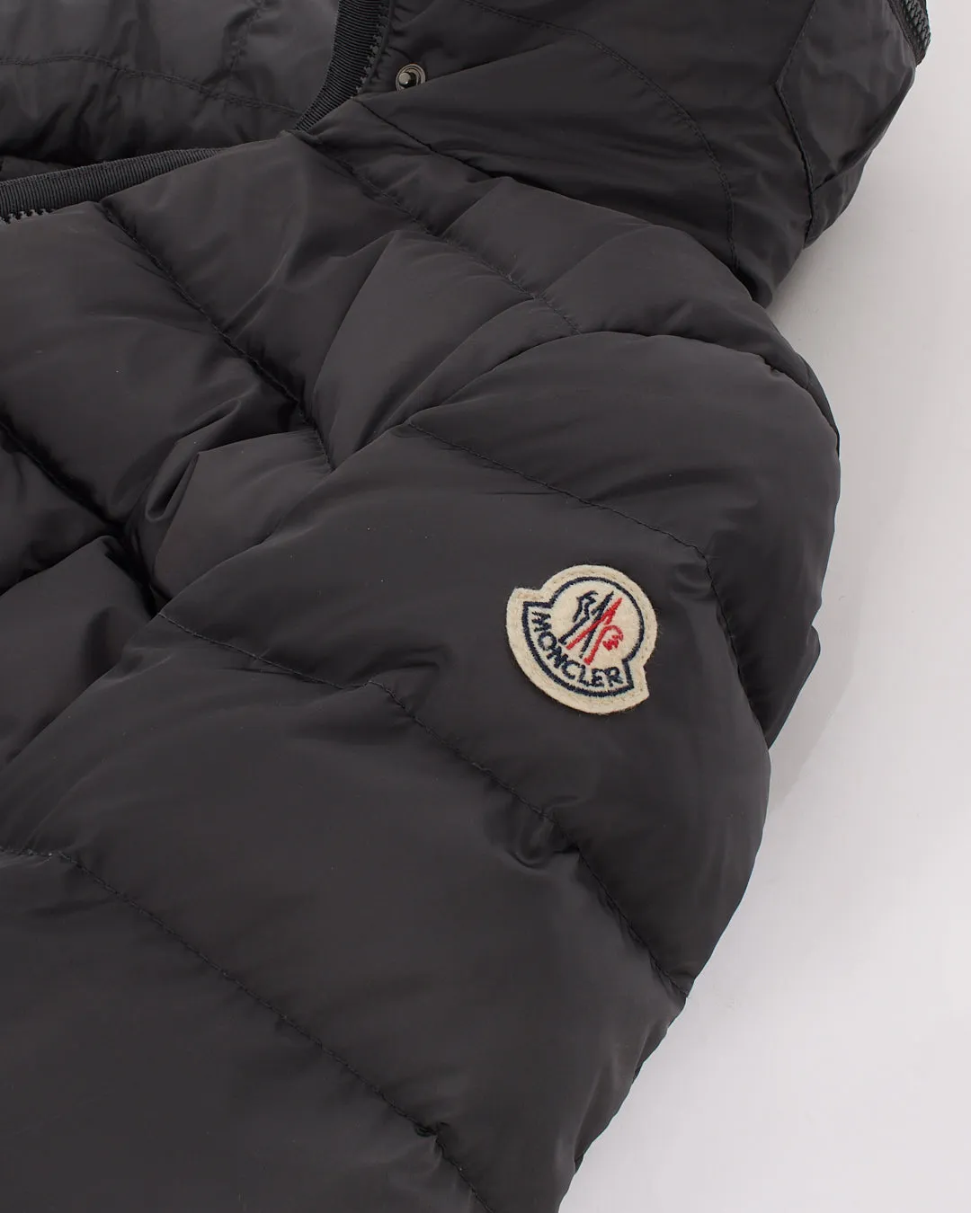 Moncler Grey Down Flamette Coat - XS