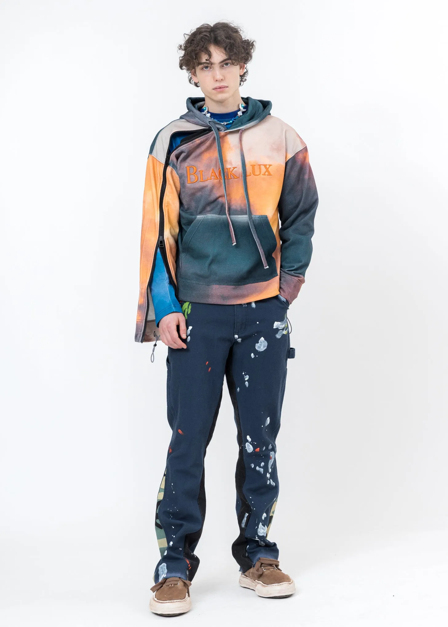 Navy Patchwork Jeans