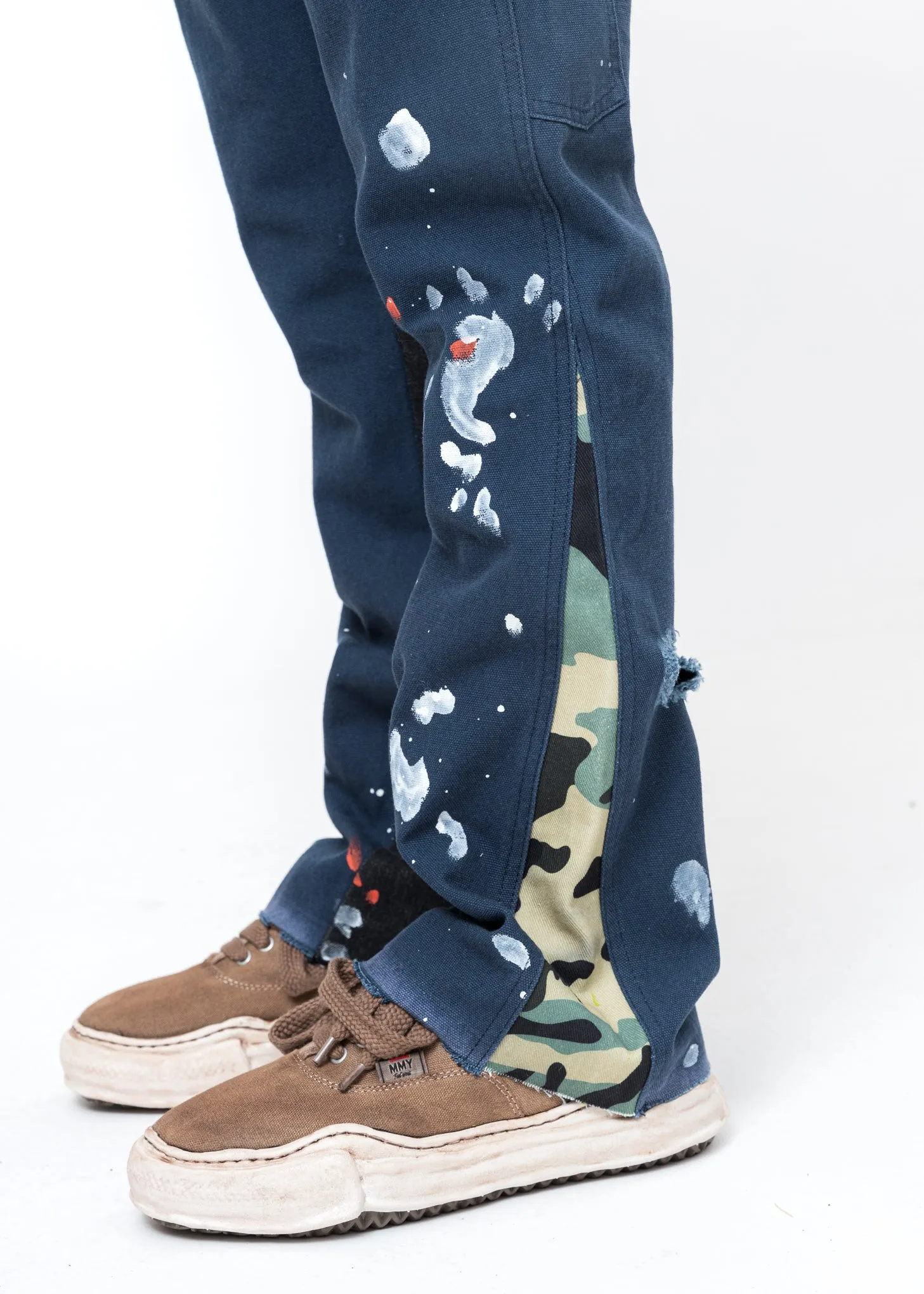 Navy Patchwork Jeans