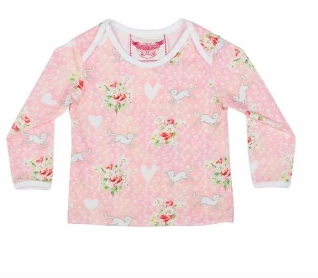 Paper Wings Spring Lambs Baby L/S Envelope Neck T-shirt