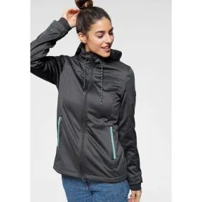 Polarino Softshell Jacket with Contrasting Details Anthracite UK 20