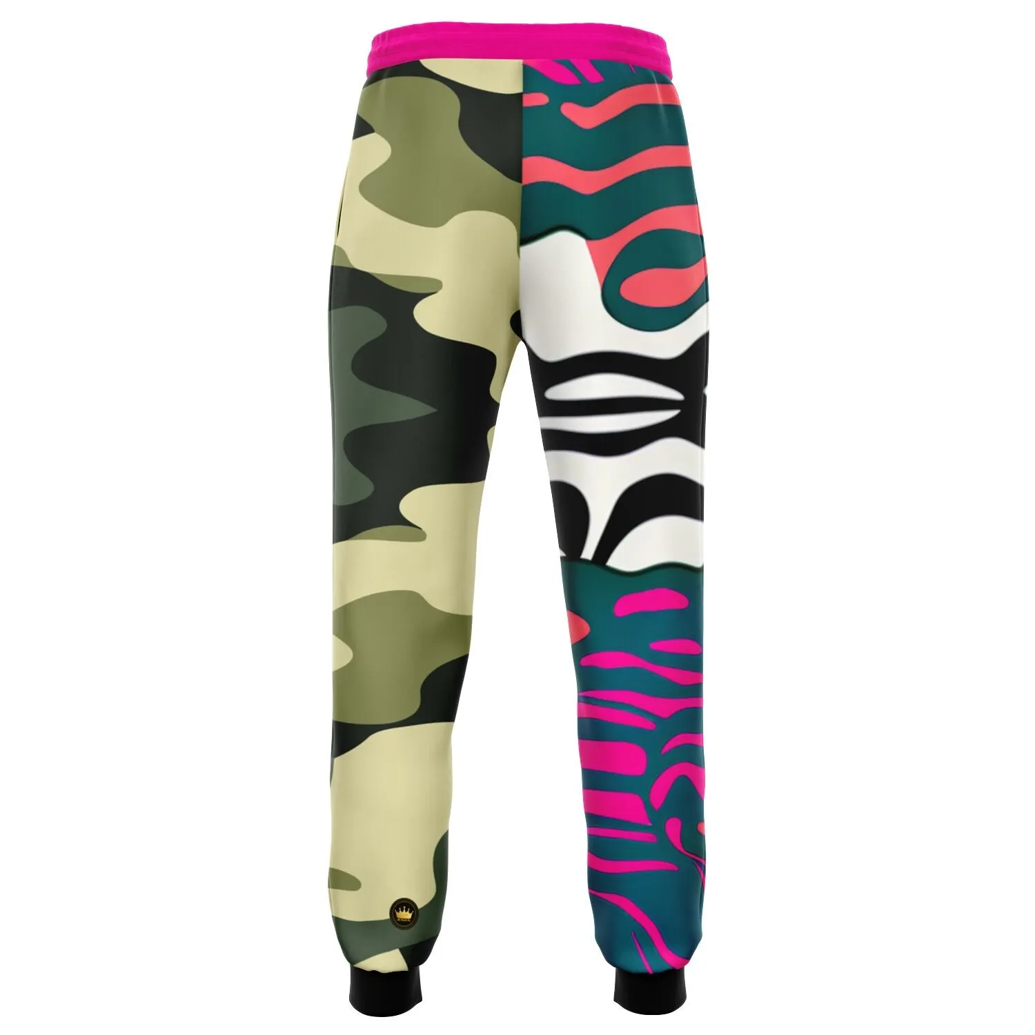 Psychedelic Peach Zebra Eco-Poly Camo Unisex Joggers