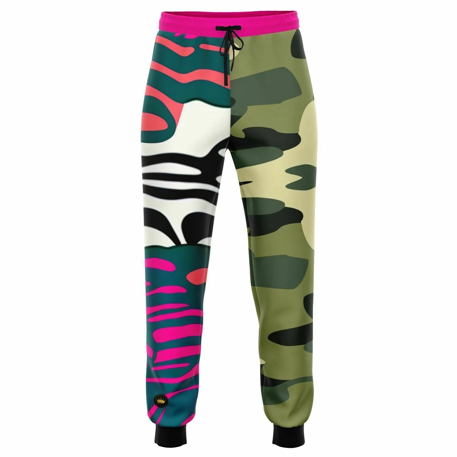 Psychedelic Peach Zebra Eco-Poly Camo Unisex Joggers