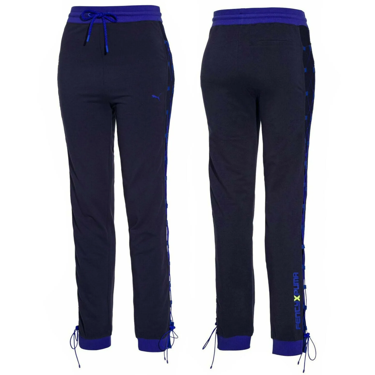 Puma x Rihanna Fenty Womens Laced Pants Joggers Navy 577288 02