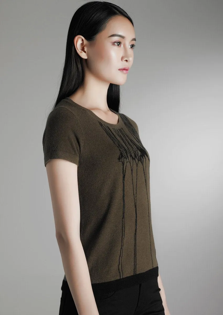 Pure cashmere T-shirt