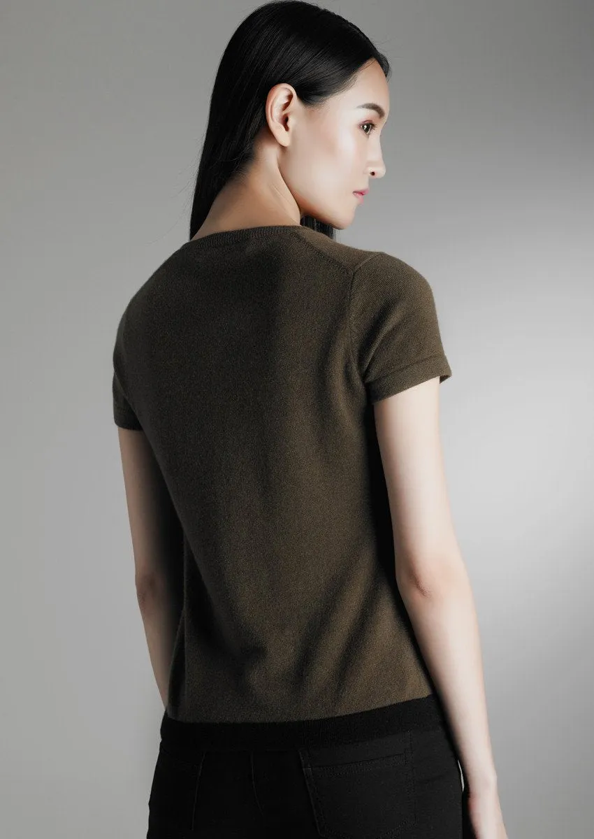 Pure cashmere T-shirt