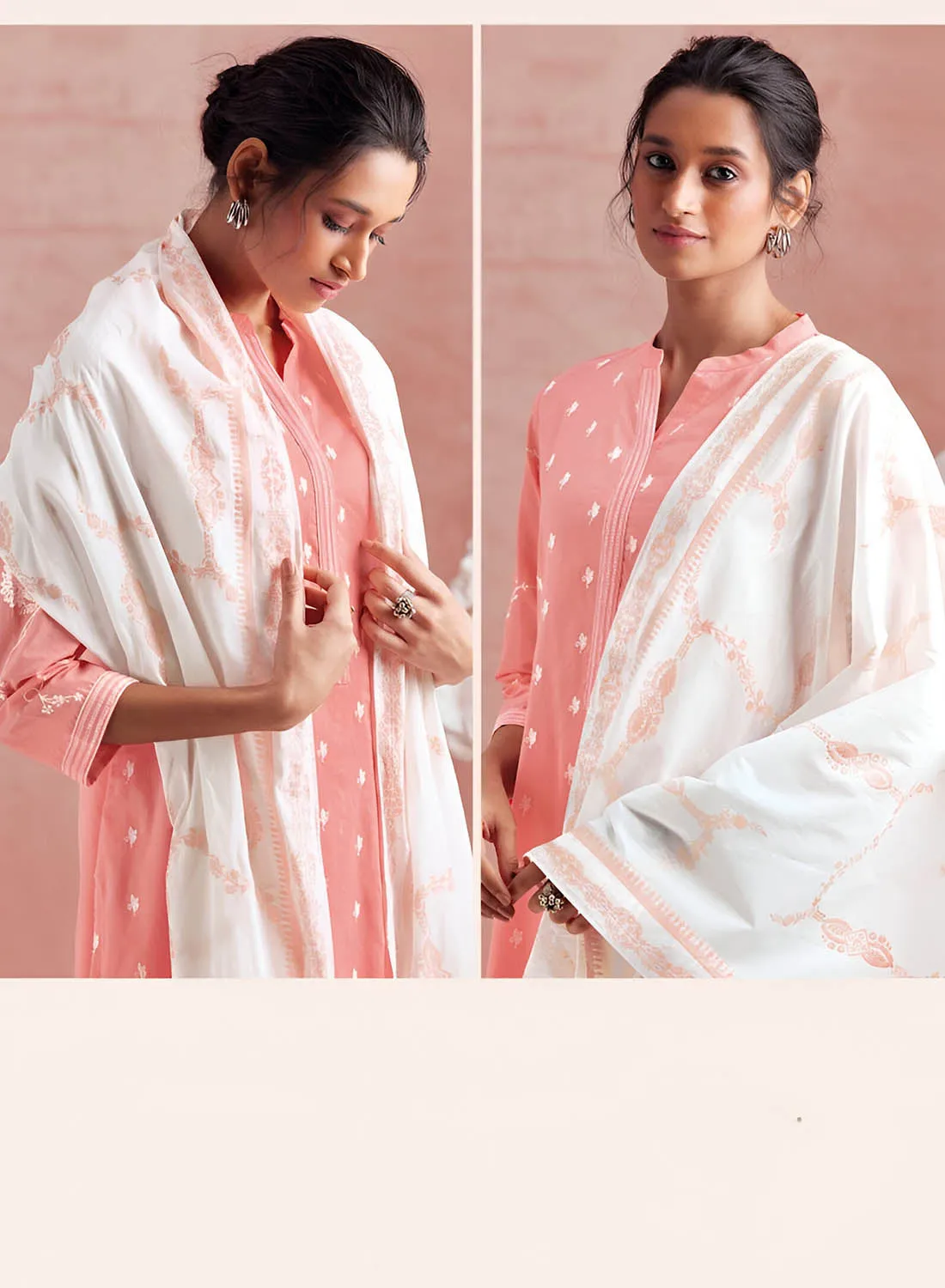 Pure Cotton Premium Unstitched Suit Dress Material for Women