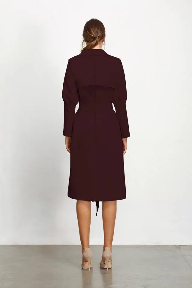 Rosaline Trench Coat With Detachable Sleeves