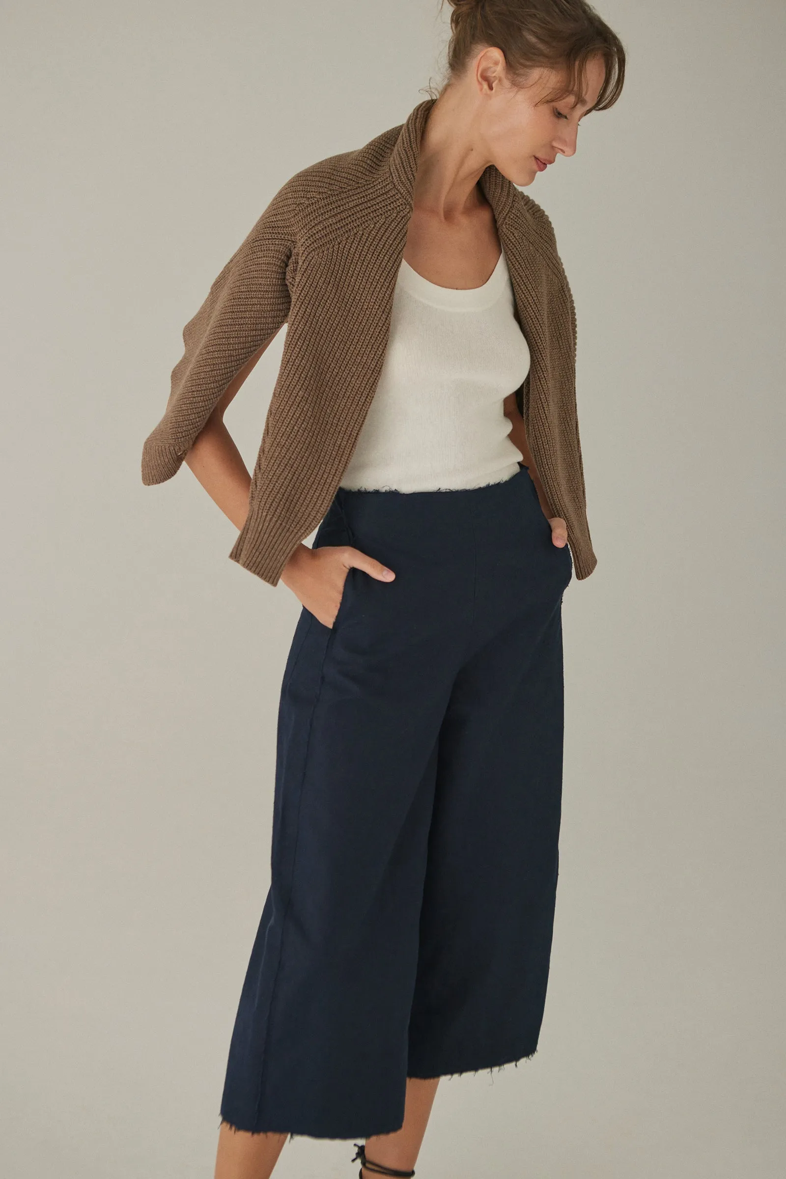 Scoop Neck Knit Tank -- Organic Cotton • Cashmere