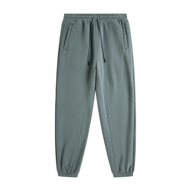 Solid Color Knit Patchwork Sweat Joggers 2.0