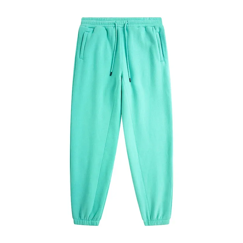Solid Color Knit Patchwork Sweat Joggers 2.0