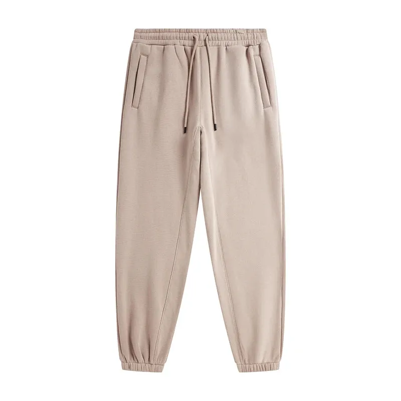 Solid Color Knit Patchwork Sweat Joggers 2.0