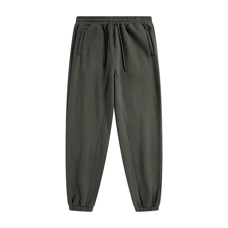 Solid Color Knit Patchwork Sweat Joggers 2.0
