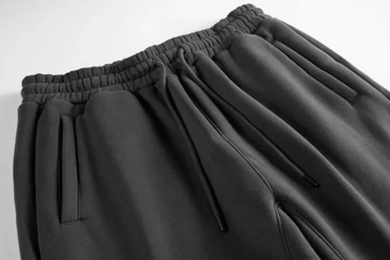 Solid Color Knit Patchwork Sweat Joggers 2.0