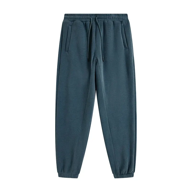 Solid Color Knit Patchwork Sweat Joggers 2.0