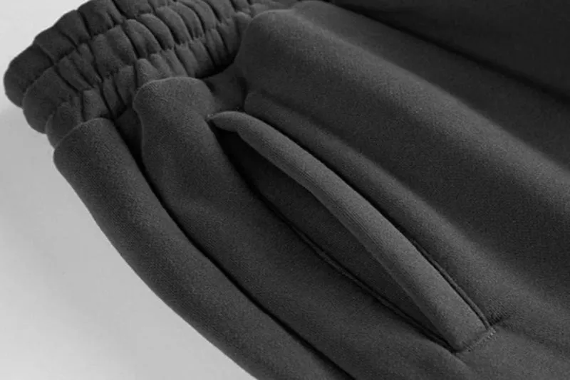 Solid Color Knit Patchwork Sweat Joggers 2.0