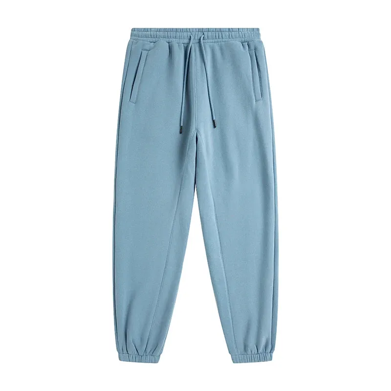 Solid Color Knit Patchwork Sweat Joggers 2.0
