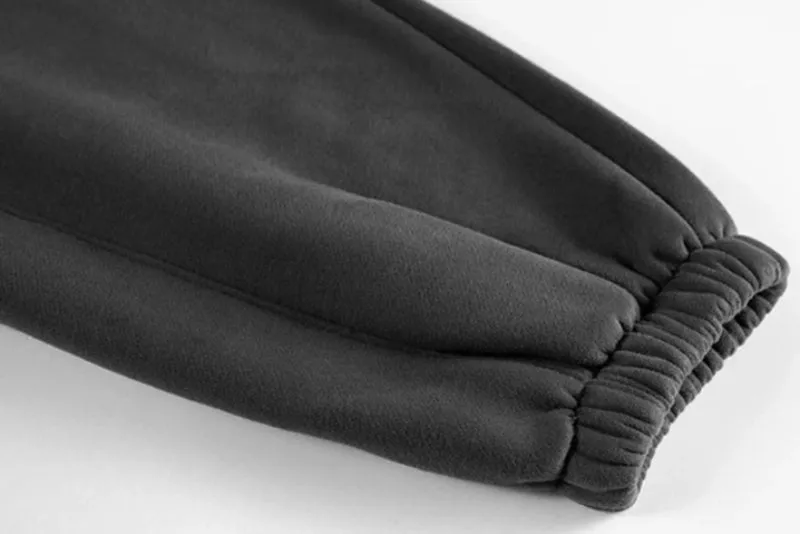 Solid Color Knit Patchwork Sweat Joggers 2.0