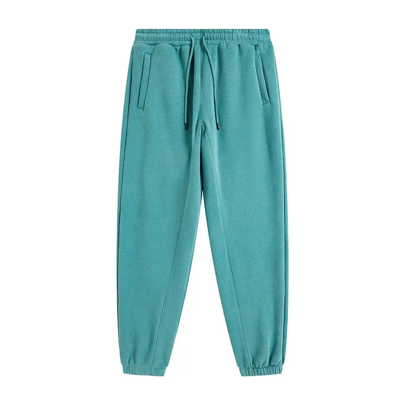 Solid Color Knit Patchwork Sweat Joggers 2.0