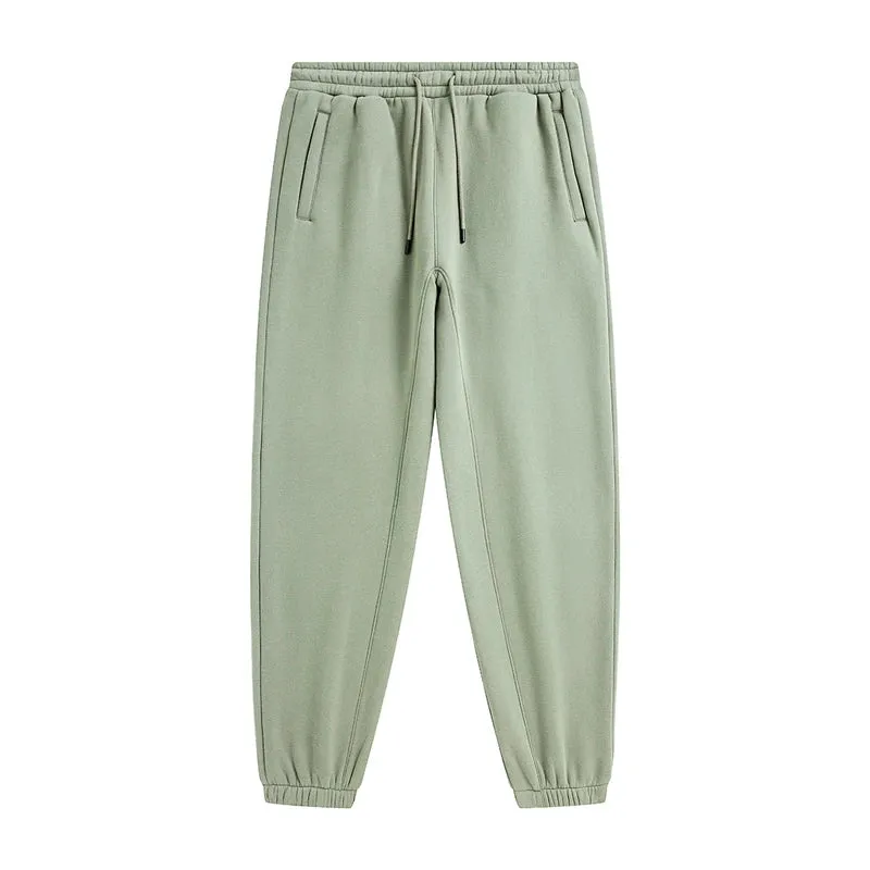 Solid Color Knit Patchwork Sweat Joggers 2.0