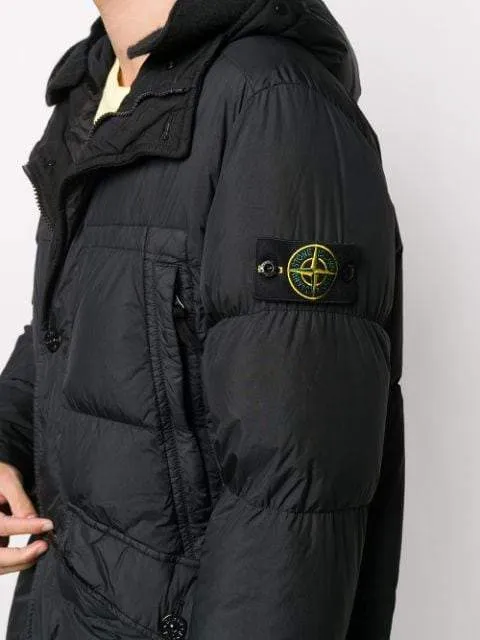 STONE ISLAND Padded Down Coat Black