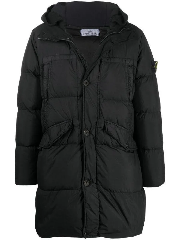 STONE ISLAND Padded Down Coat Black