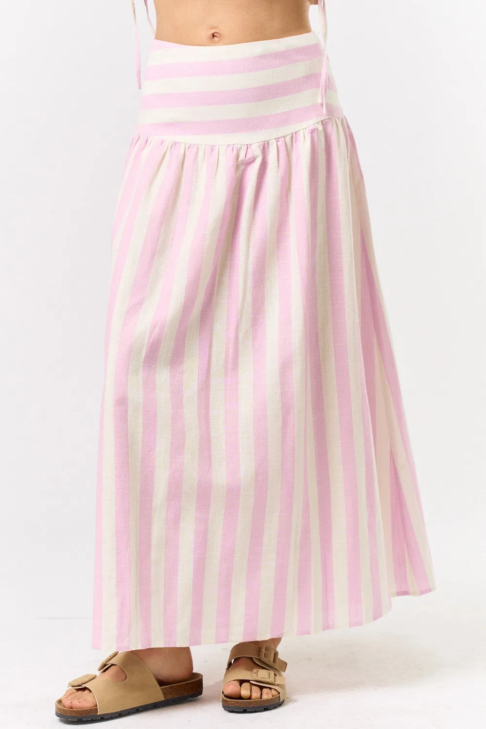 Striped Maxi Skirt