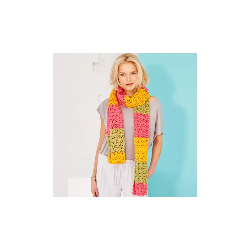 Stylecraft Special Candy Swirl DK Crochet Pattern 9418 - Shawl & Scarf