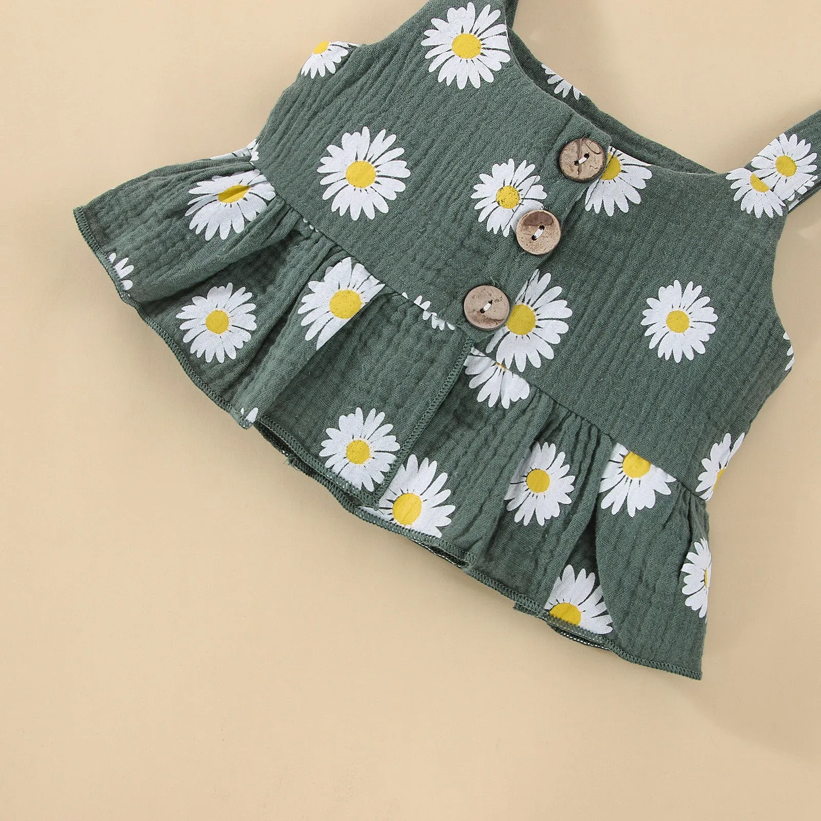 Sunflower Top and Flared Pants Set