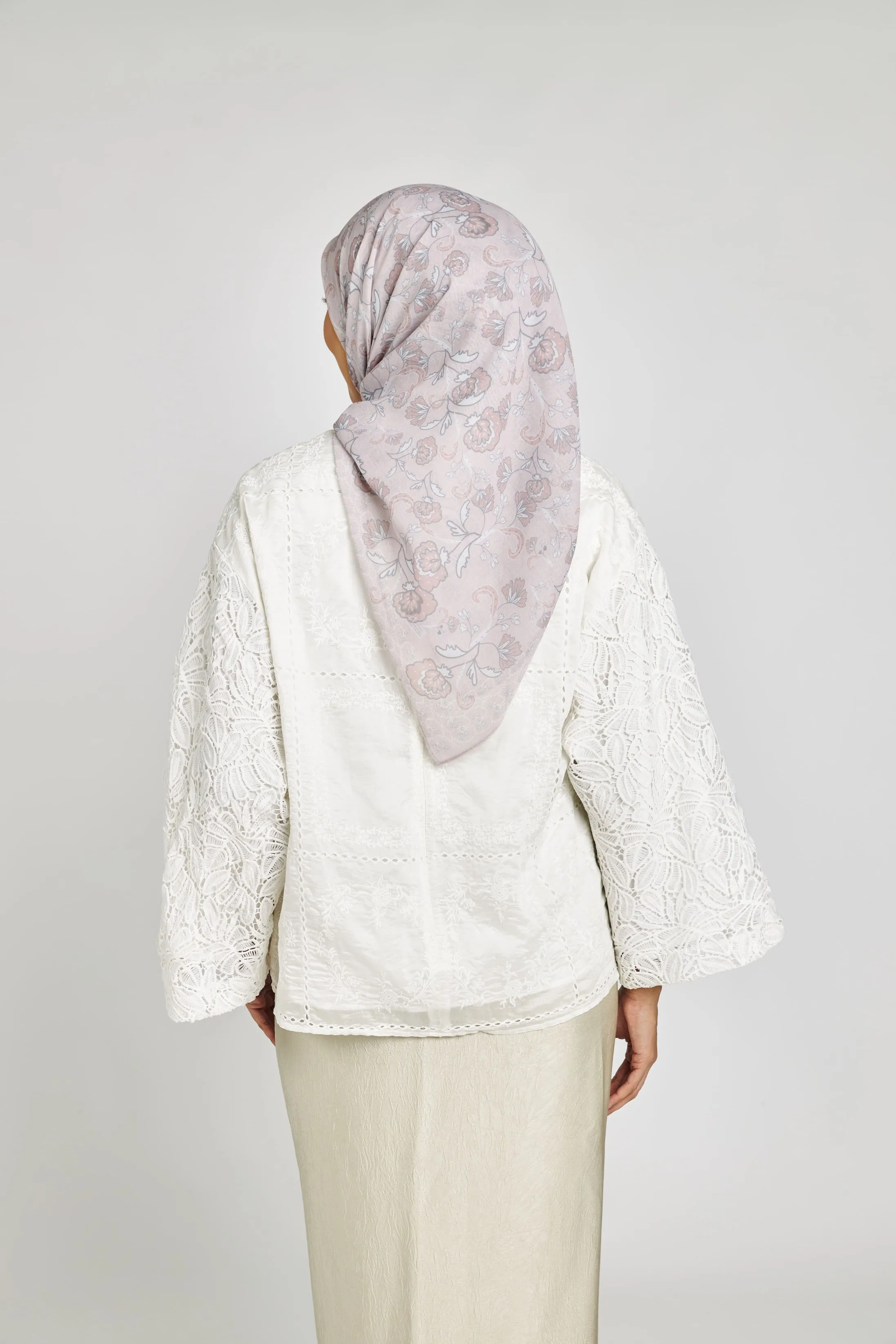Uma Dusty Pink Square Scarf