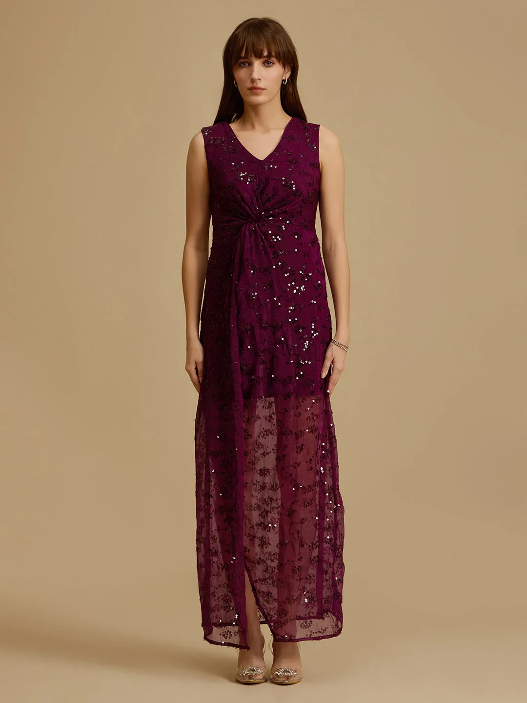 Vino Embellished Maxi Dress