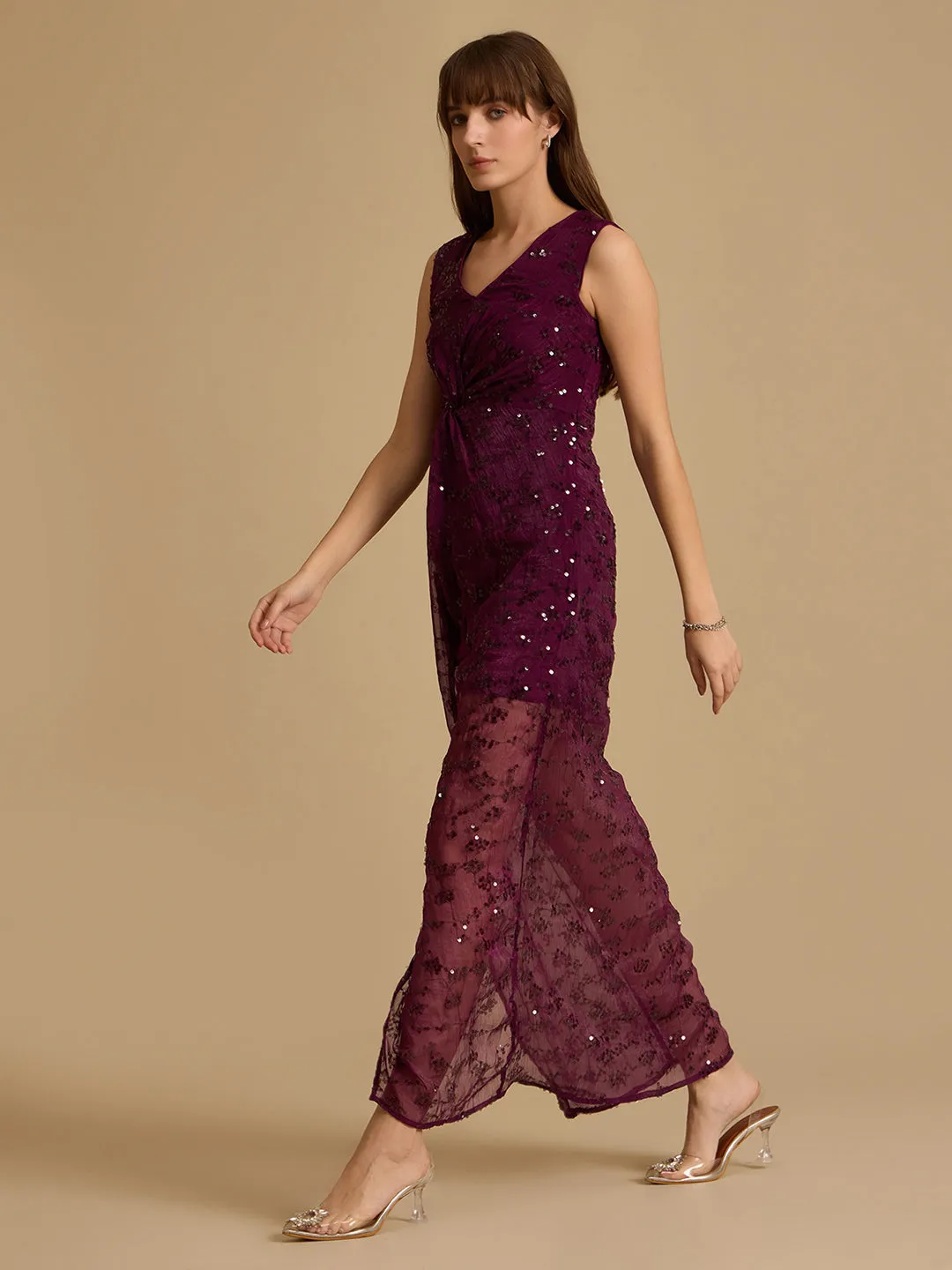 Vino Embellished Maxi Dress