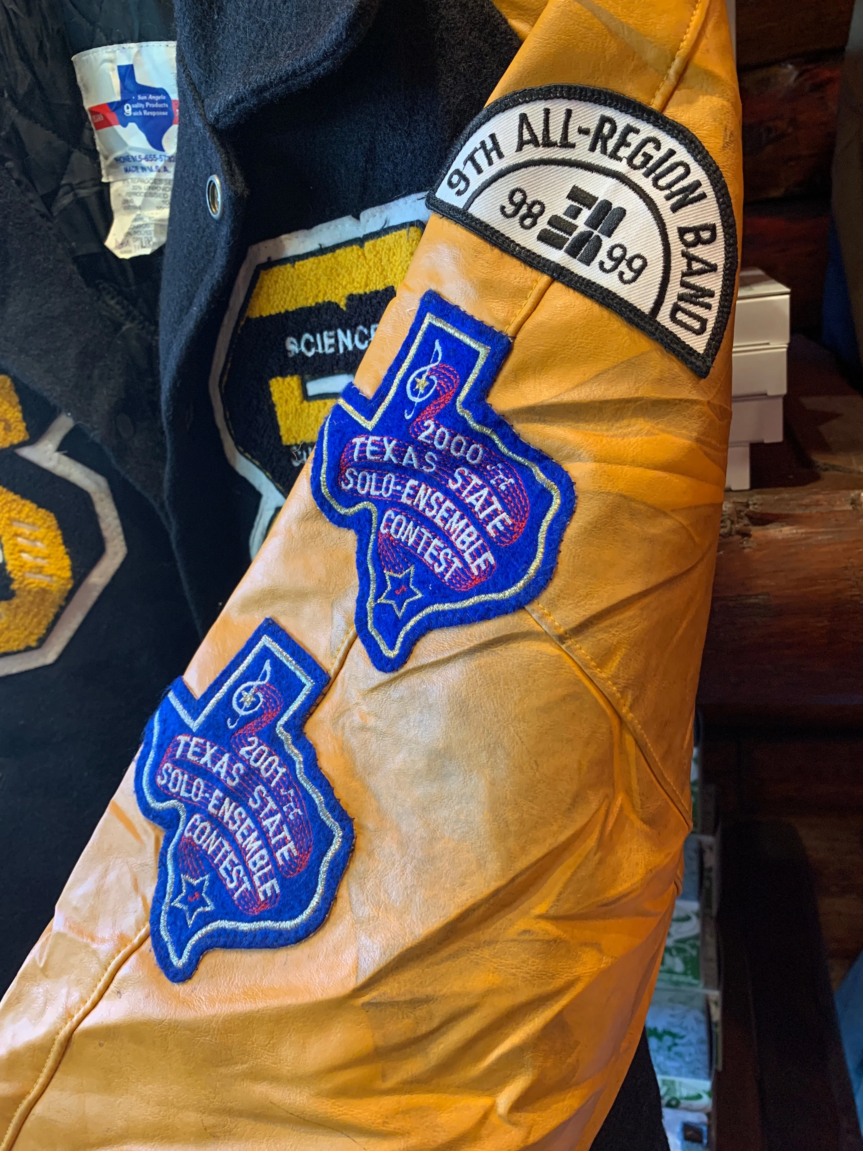 Vintage Texas College Jacket, Circa 1998-2001. XL (Made in USA). FREE POSTAGE