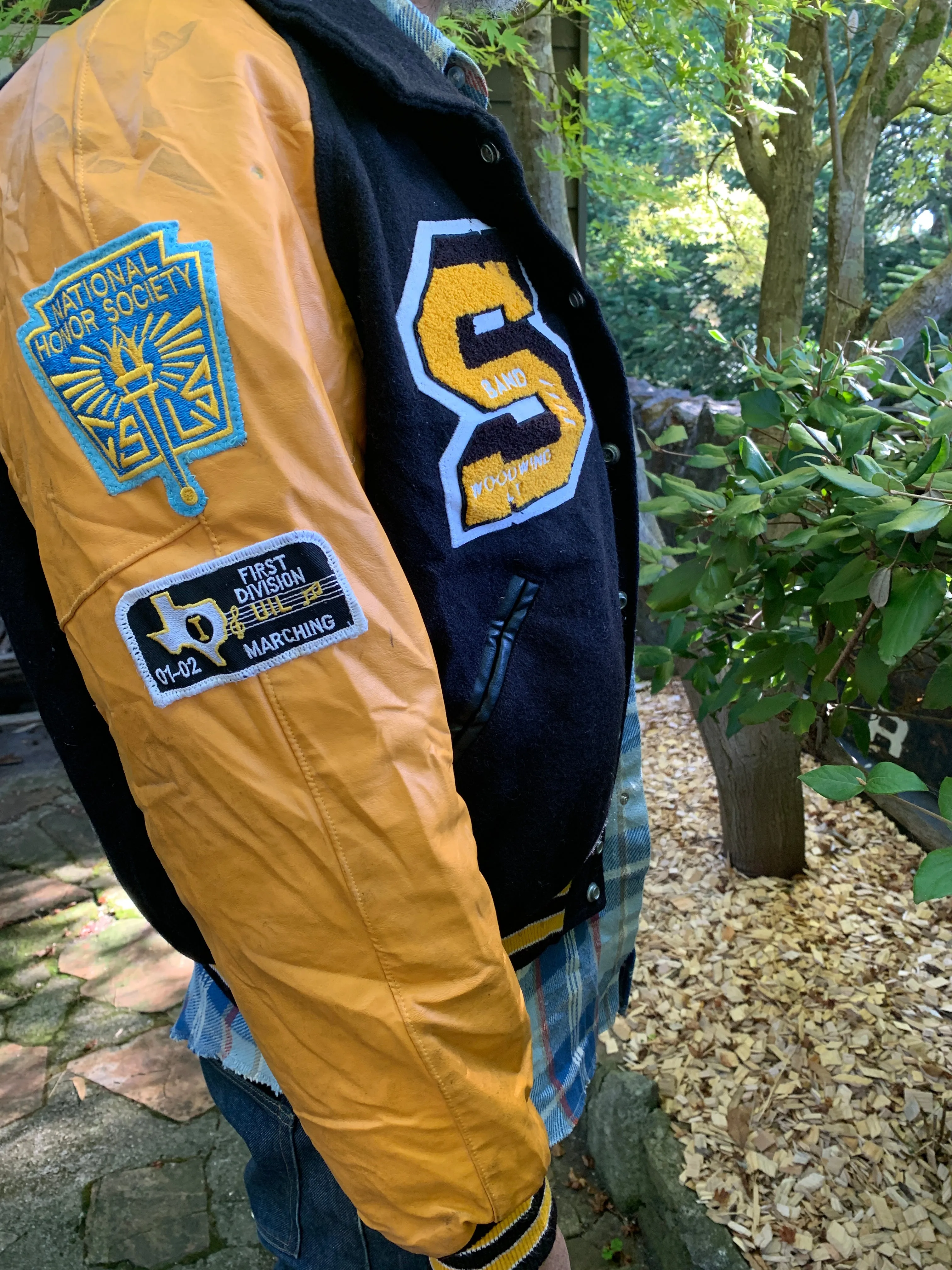 Vintage Texas College Jacket, Circa 1998-2001. XL (Made in USA). FREE POSTAGE