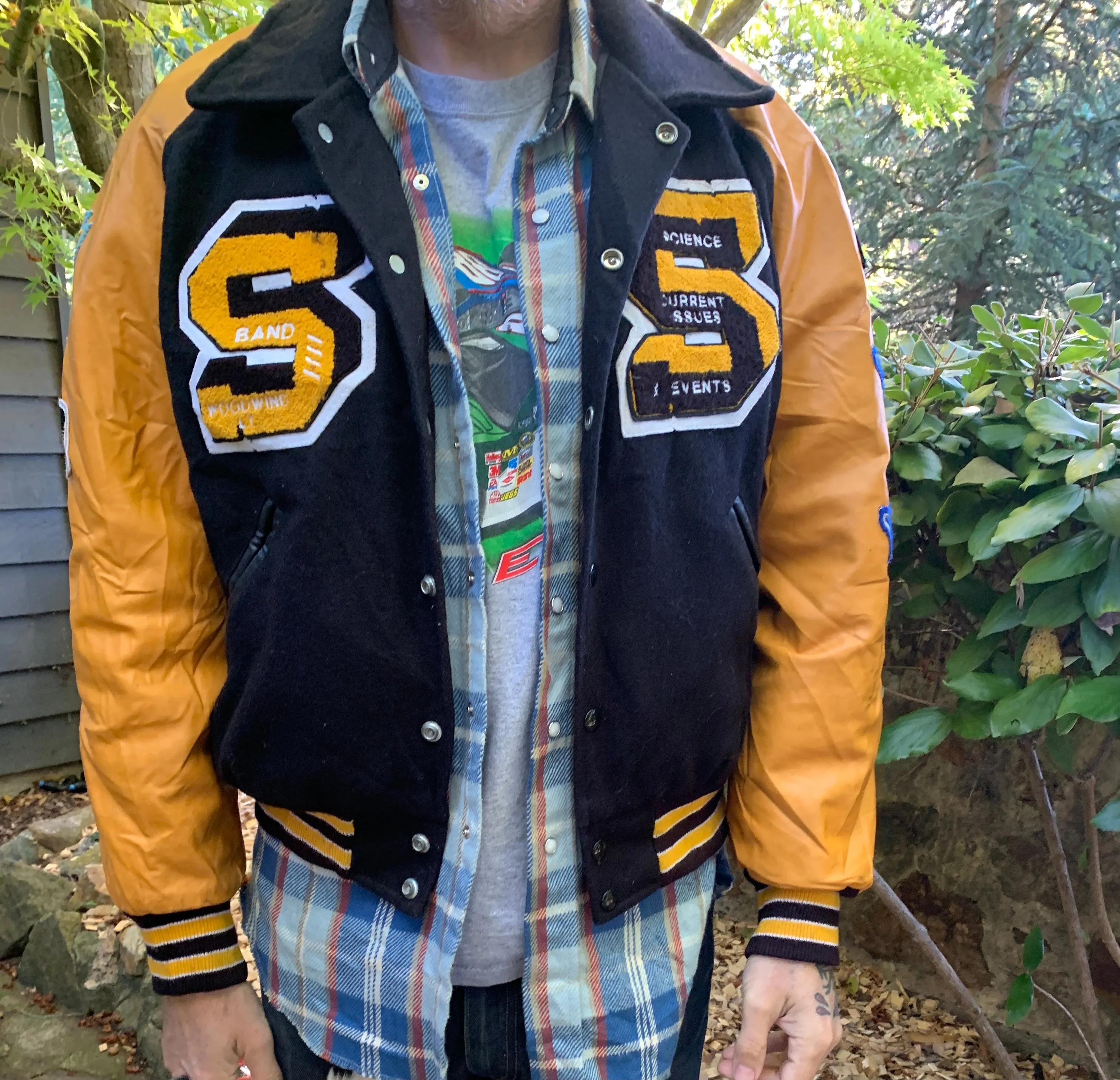 Vintage Texas College Jacket, Circa 1998-2001. XL (Made in USA). FREE POSTAGE